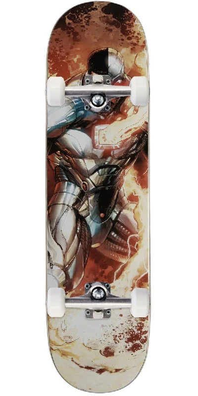 Stylish Cruiser Skateboard for Relaxed Riding-Color Bars x DC Comics Cyborg Skateboard Complete - 8.25"