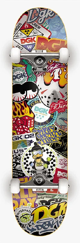 Trendy Skateboard with Bold Colors and Designs-DGK Covered Complete 7.25