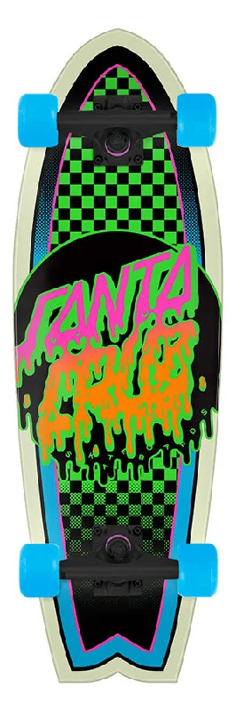 Cruiser Skateboard for Smooth Rides-Rad Dot 8.8in x 27.7in Shark Complete Skateboard