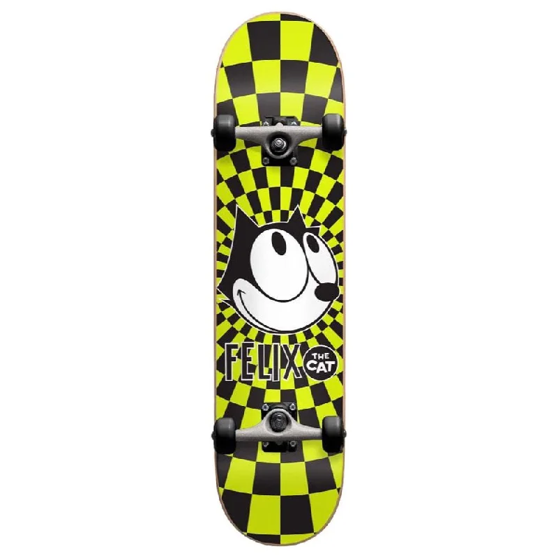 Eco-Friendly Skateboard Deck for Sustainable Riding-Darkstar  Felix Radiate Youth Black/Yellow 7.375 First Push Complete Skateboard