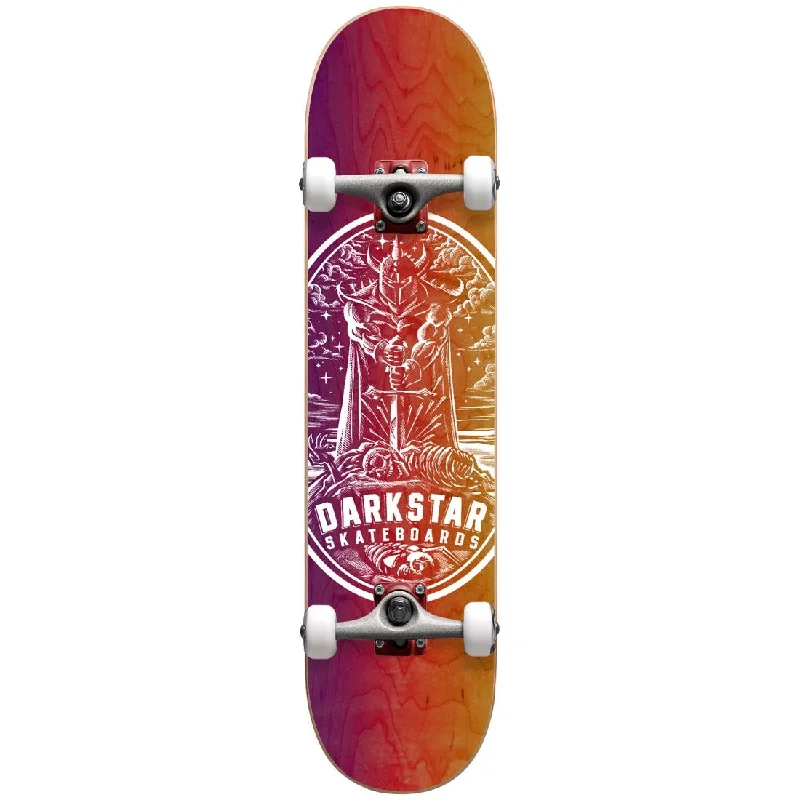 Performance Skateboard with High-Speed Bearings-Darkstar Completes Warrior Yth First Push Premium Multi 7.375 Skateboard Complete