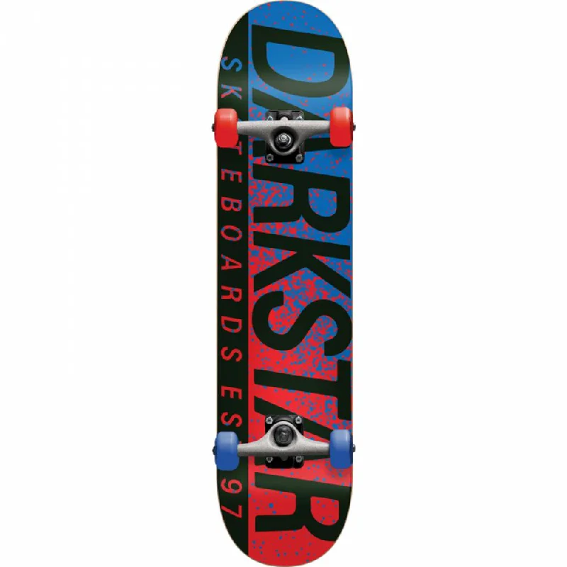 Durable Skateboard with Professional Bearings-Darkstar Wordmark 8.0" Red/Blue Skateboard