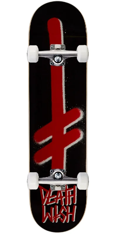 Eco-Friendly Skateboard for Sustainable Riding-Deathwish Gang Logo Mini Skateboard Complete - 7.30"