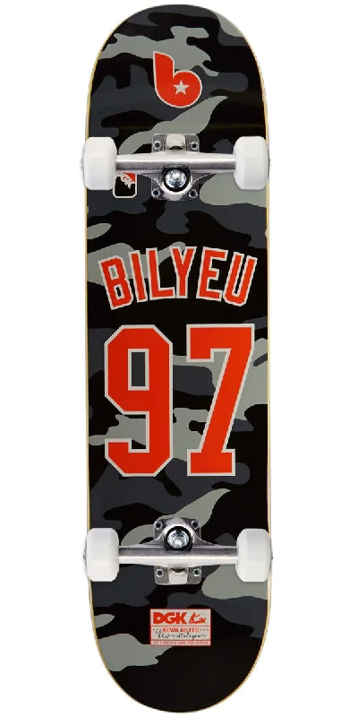 Cruiser Skateboard with Soft Wheels for Smooth Rides-DGK Major League Bilyeu Skateboard Complete - Orange - 8.06"