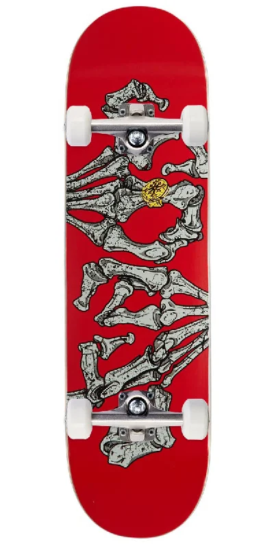 Customizable Skateboard for a Unique Look-Disorder Hands Chaos Skateboard Complete - Red - 8.38"