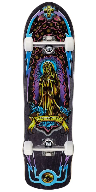 Complete Skateboard for Trick and Park Skating-Dogtown Jesse Martinez Guadalupe Handshake M80 Skateboard Complete - Black Stain - 8.625"