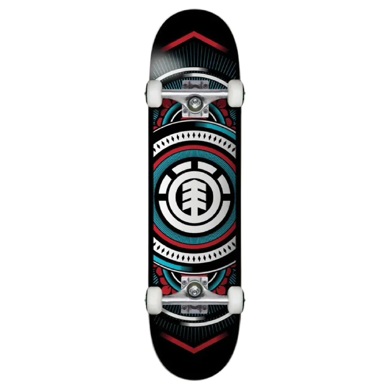 Stylish Cruiser Skateboard for Relaxed Riding-ELEMENT HATCHED 2 RED BLUE COMPLETE 8.0