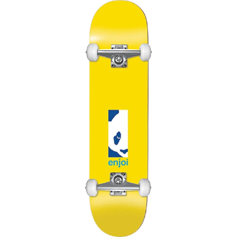 Comfortable Skateboard for Long, Easy Rides-Enjoi Box Panda First Push Yellow 8.125" Complete Skateboard