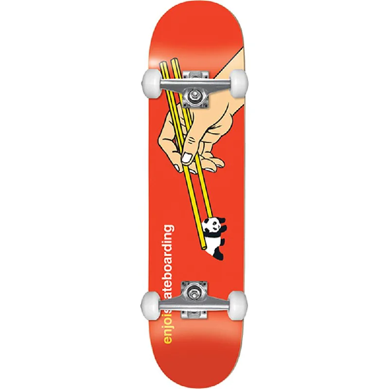 Eco-Friendly Skateboard with Recycled Materials-Enjoi Chop Sticks First Push in Red 7.375" Skateboard