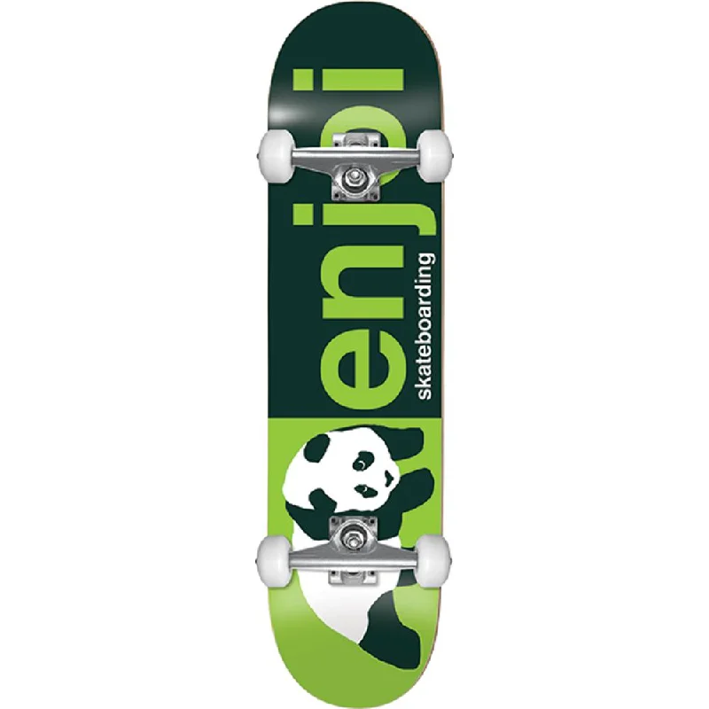 High-Performance Skateboard with Excellent Grip-Enjoi Half And Half Green 8.0" Complete Skateboard