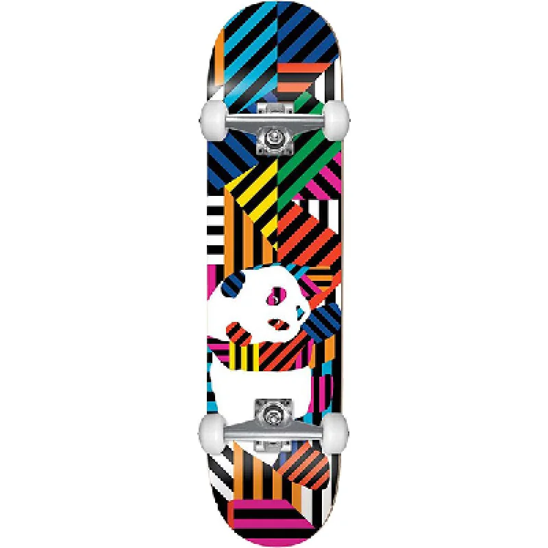 Comfortable Skateboard with Wide, Smooth Wheels-Enjoi Panda Stripes First Push Softwheel 7.75" Skateboard