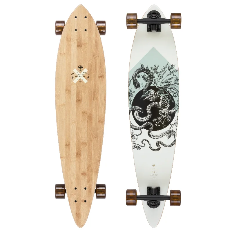 Custom Painted Skateboard for Unique Style-Fish Bamboo