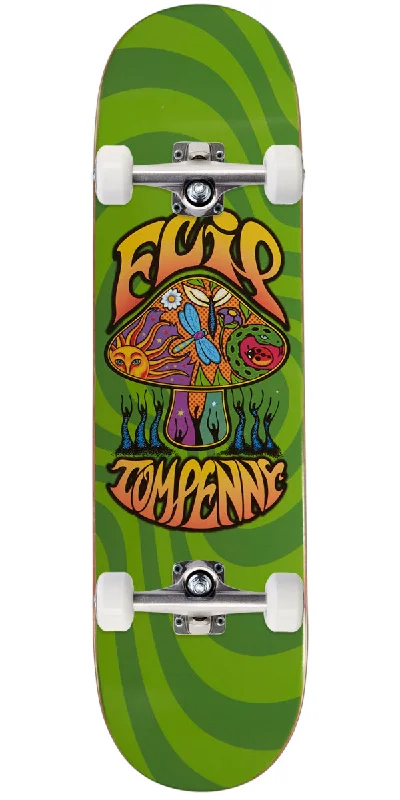 Lightweight Skateboard for Quick Tricks-Flip Penny Loveshroom Skateboard Complete - Green - 8.25"