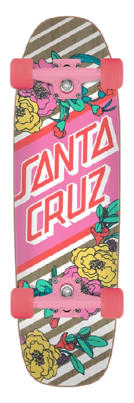 High-Performance Skateboard for Park and Street Skating-Floral Stripe Street Skate 8.4in x 29.4in Street Cruiser Skateboard Santa Cruz Complete