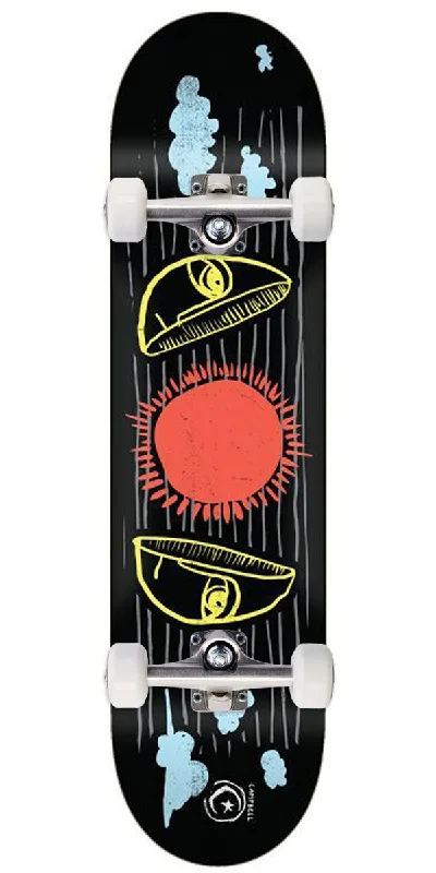 Professional Skateboard with Strong Trucks-Foundation Campbell Moon Break Skateboard Complete - 8.25"