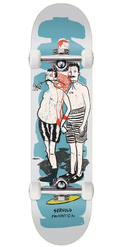 Professional Skateboard for Street Tricks-Foundation Servold Swimmers Skateboard Complete - 8.38"