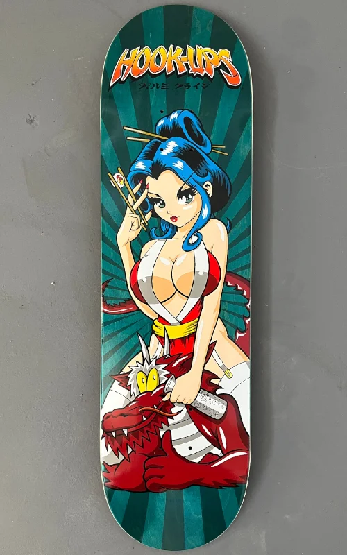 Skateboard Deck with Graphic Designs for Personalization-Geisha 3 - 8.5 X 32.25