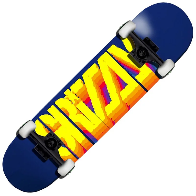 Professional Skateboard with Strong Trucks-Grizzly Horizontal Line Complete 7.75"