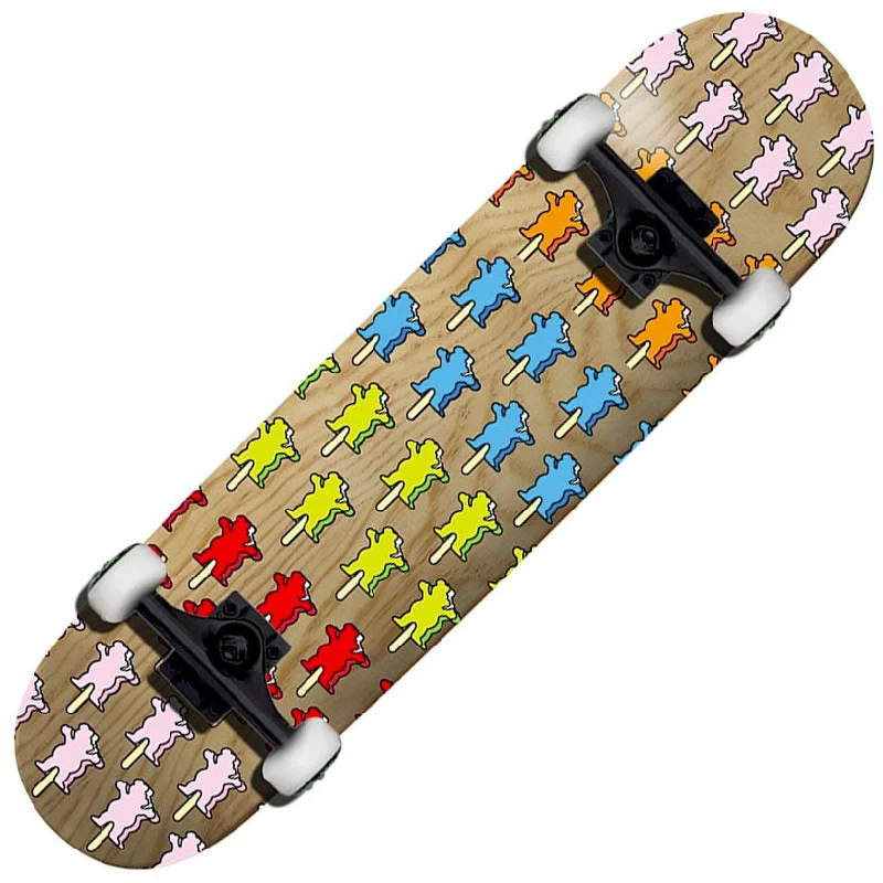 Stylish Skateboard with Graphic Art Deck-Grizzly OG Ice Cream Bear Complete 7.5"