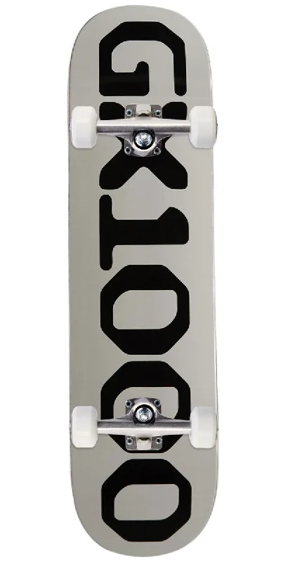 Easy-to-Use Skateboard for Beginners and Pros-GX1000 OG Logo Skateboard Complete - Grey - 8.25"