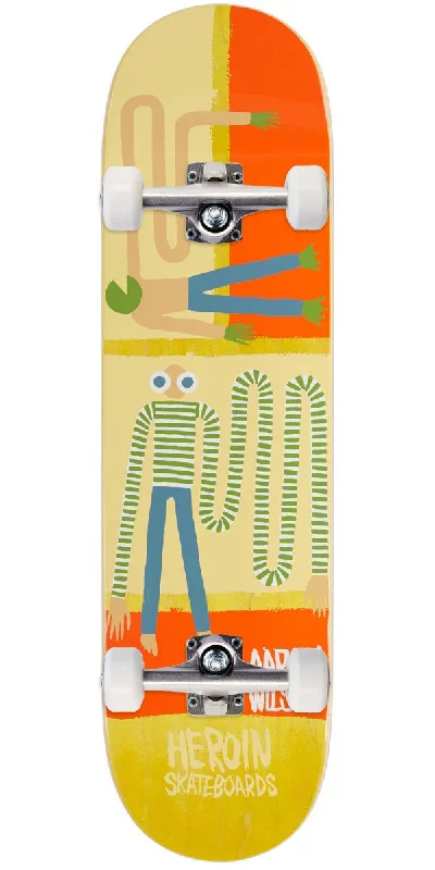 All-Terrain Skateboard for Outdoor Adventures-Heroin Wilson Papillon Skateboard Complete - 8.25"