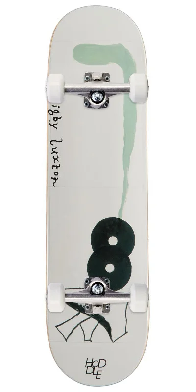 Lightweight Skateboard for Quick Tricks-Hoddle Digby Luxton Trifid Skateboard Complete - White - 8.25"