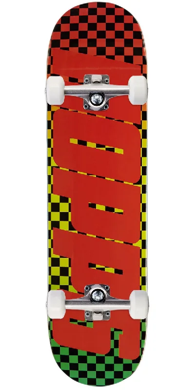 Durable Skateboard for Professional Skaters-Hopps Bighopps Skateboard Complete - Checkered Fade - 8.00"