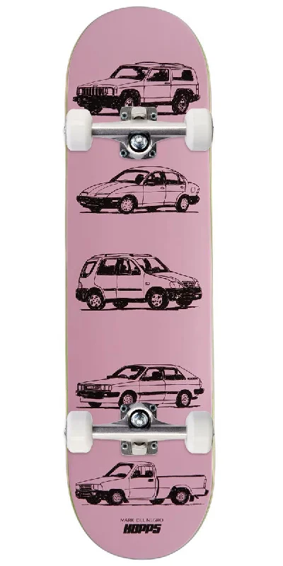 Professional Skateboard with High-Quality Trucks-Hopps Mark Del Negro Auto Skateboard Complete - 8.125"