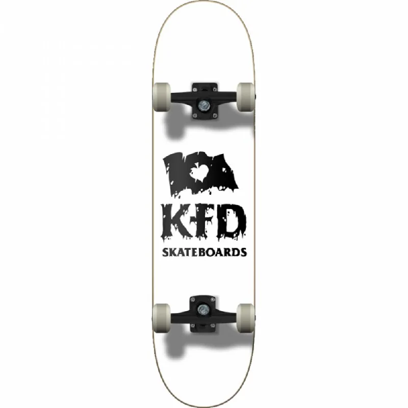 Electric Skateboard for Commuting and Fun-KFD Thrashed Stacked 7.75" White Skateboard