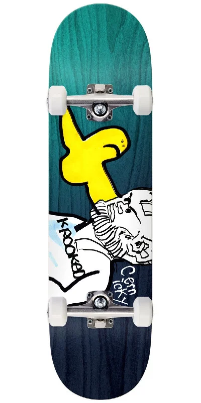 Professional Skateboard Deck for Stunts and Tricks-Krooked Cernicky Socrates Skateboard Complete - 8.06"