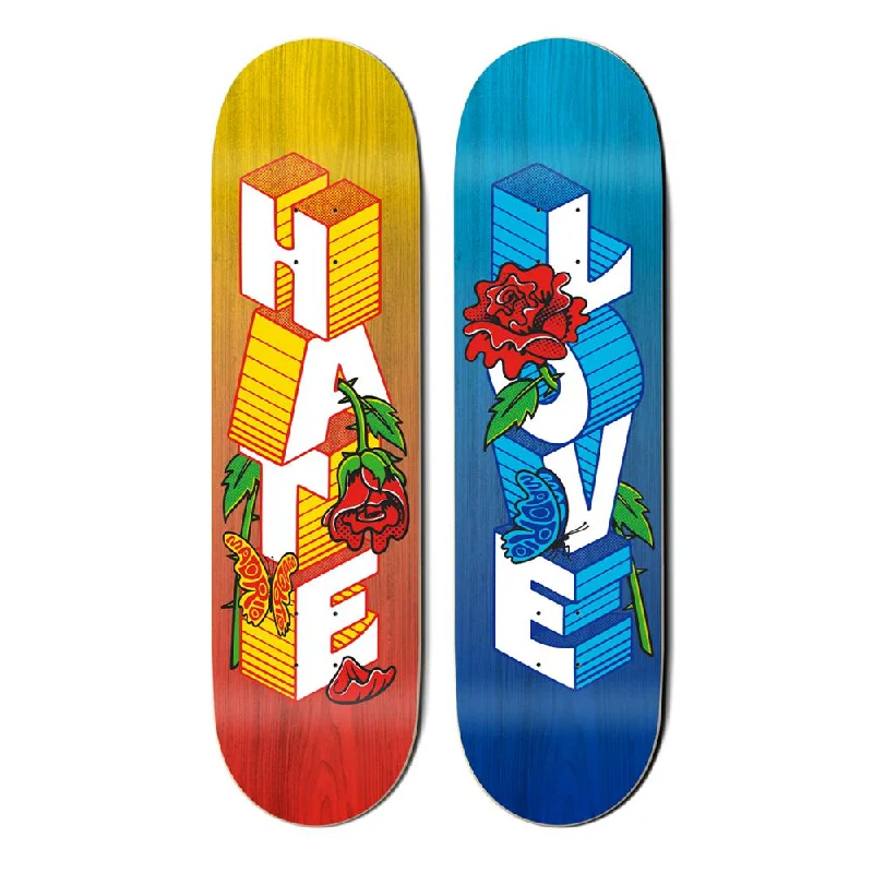 Cruiser Skateboard for Smooth Rides-Madrid Mark Ward Love, Hate, Just Skate 8.25" Skateboard