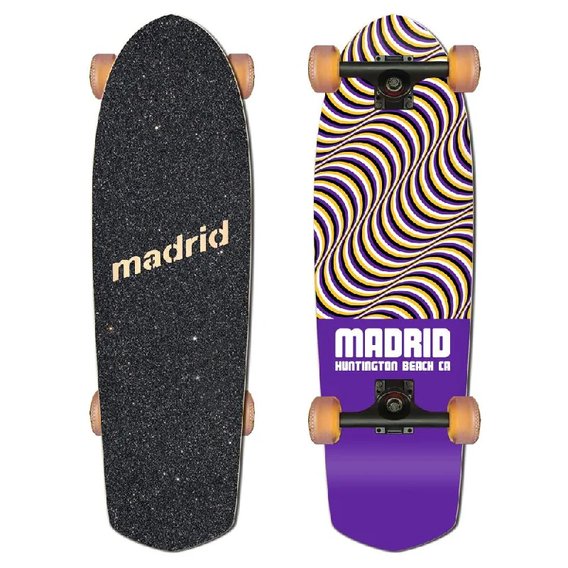 Premium Skateboard Deck for Advanced Riders-Madrid Picket 28.5" Illusion Purple Cruiser Longboard