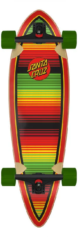 All-Terrain Longboard for Smooth Cruising-Mandala Hand 8.8in x 27.7in Shark Cruiser Skateboard Santa Cruz (Copy) Complete