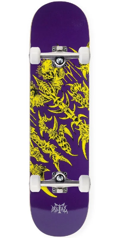 Pro-Level Skateboard for Serious Skaters-Metal Ancient Logo Skateboard Complete - 8.00"