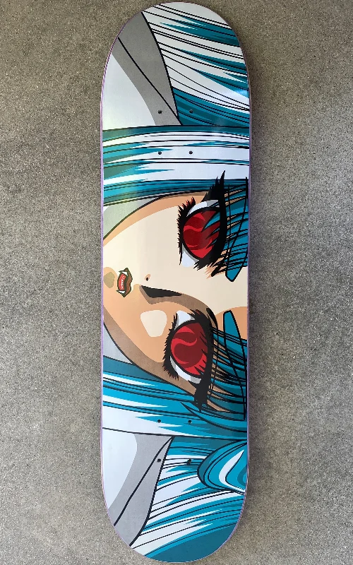 Multi-Purpose Skateboard for Street and Park-Mika - 8.0 X 31.75 hand screened