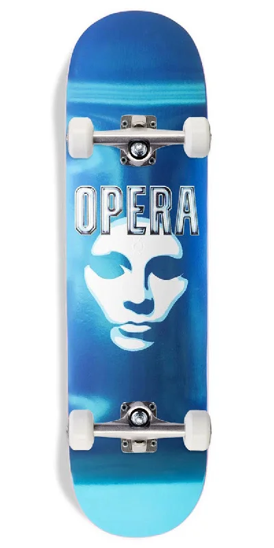 Smooth-Gliding Skateboard for Long Rides-Opera Mask Logo Skateboard Complete - 8.50"