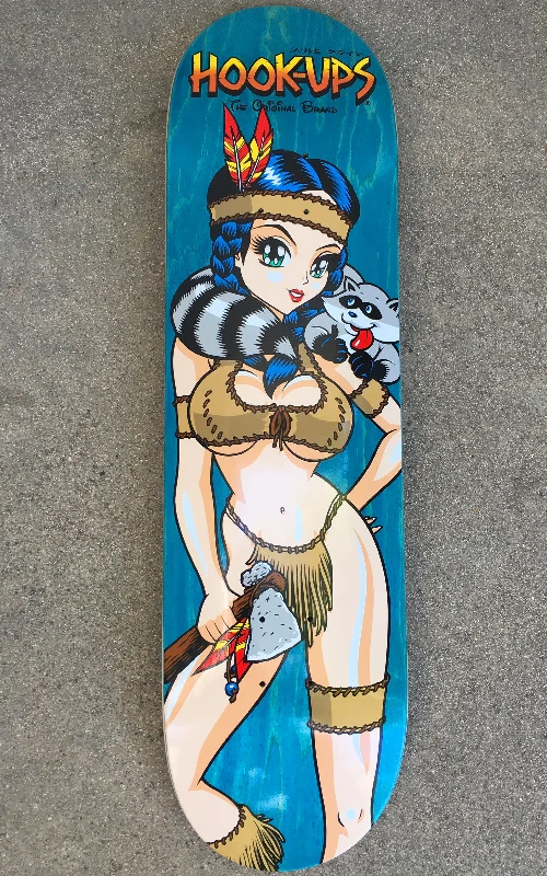 Skateboard Deck with Graphic Designs for Personalization-Pocahook-ups - 8.5 X 32.25 Assorted Colors