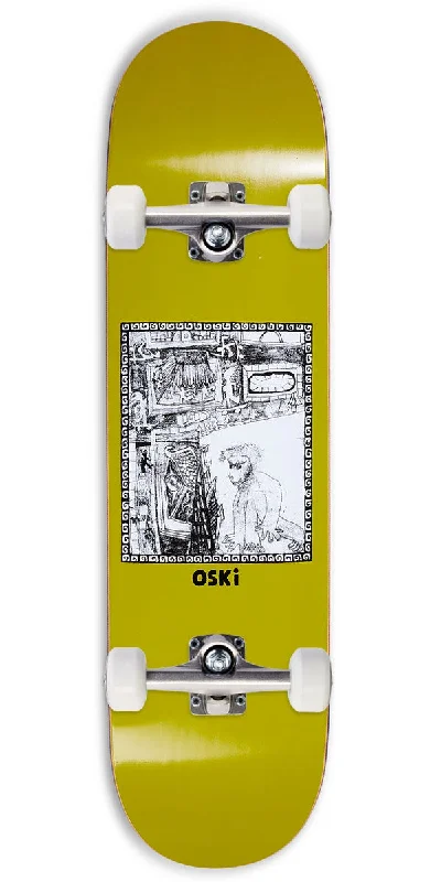 Eco-Friendly Bamboo Skateboard for Sustainable Fun-Polar Oskar Rosenberg Gorilla King Skateboard Complete - Olive - 8.00"