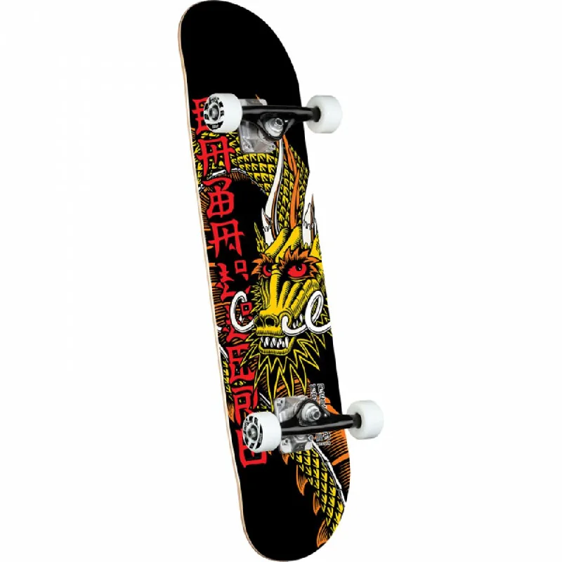 Pro-Level Skateboard for Advanced Riders-Powell Peralta Ban This Dragon 7.5" Black Skateboard