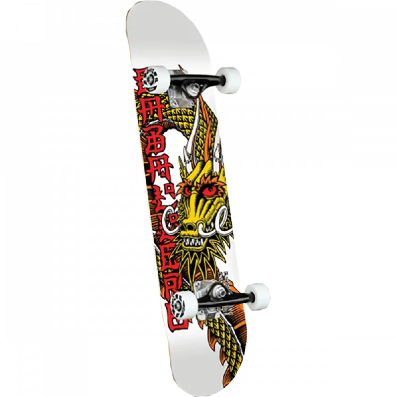 Eco-Friendly Bamboo Skateboard for Sustainable Travel-Powell Peralta Ban This Dragon 8.25" White Skateboard