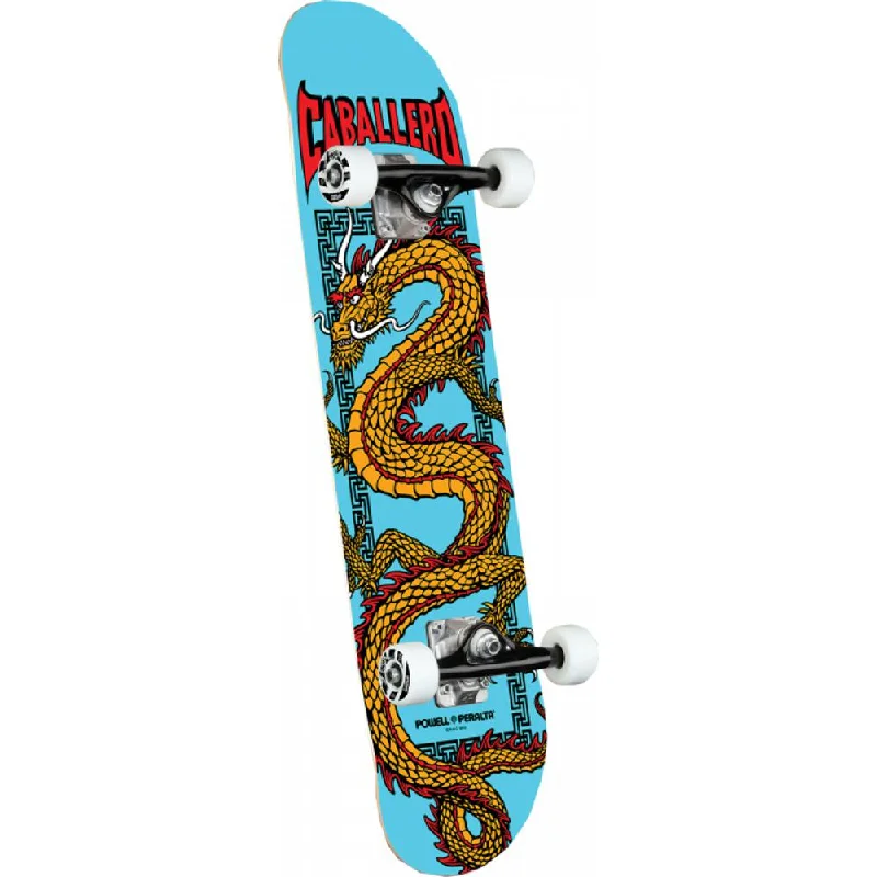 Durable Skateboard for Street and Park Use-Powell Peralta Chinese Dragon 7.75" Blue Skateboard