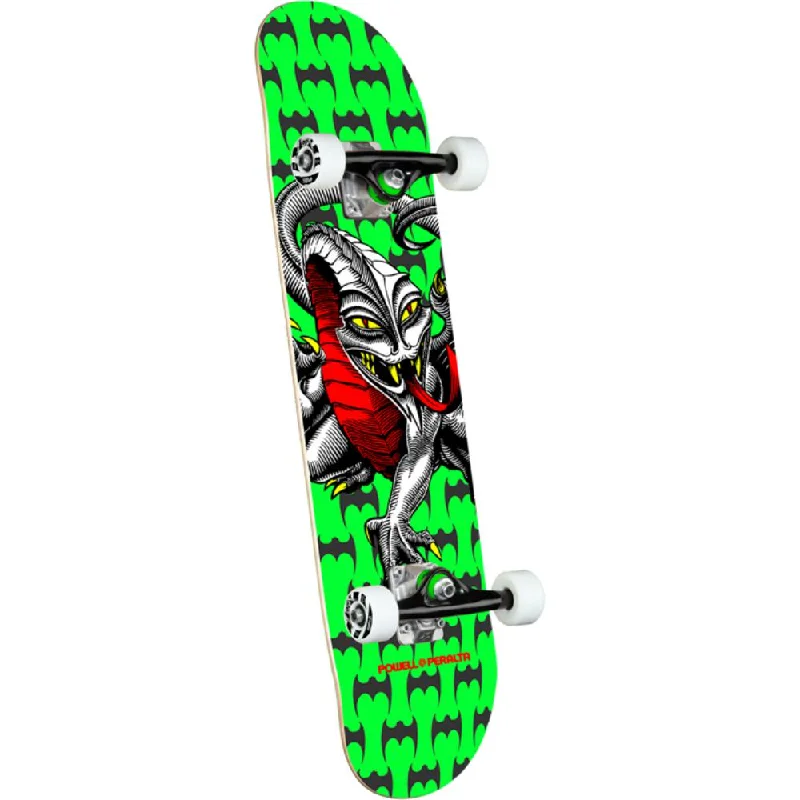 Skateboard with Soft Grip Tape for Better Traction-Powell Peralta Cab Dragon 7.5" Green Skateboard