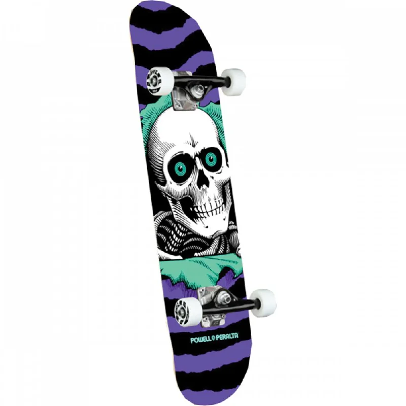 All-Around Skateboard for Trick and Street Riding-Powell Peralta Ripper 8.0 Black/Purple Skateboard