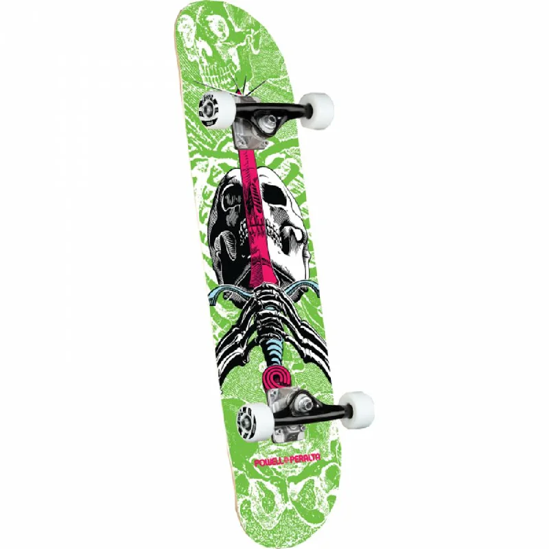 Longboard Skateboard for Comfortable Rides-Powell Peralta Skull And Sword 7.5" White/Green Skateboard