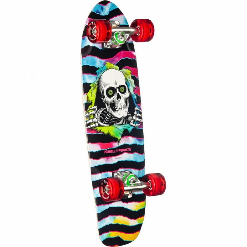 Skateboard with Grip Tape for Better Traction-Powell Peralta Surfer Ripper 7.75" Tie Dye Skateboard