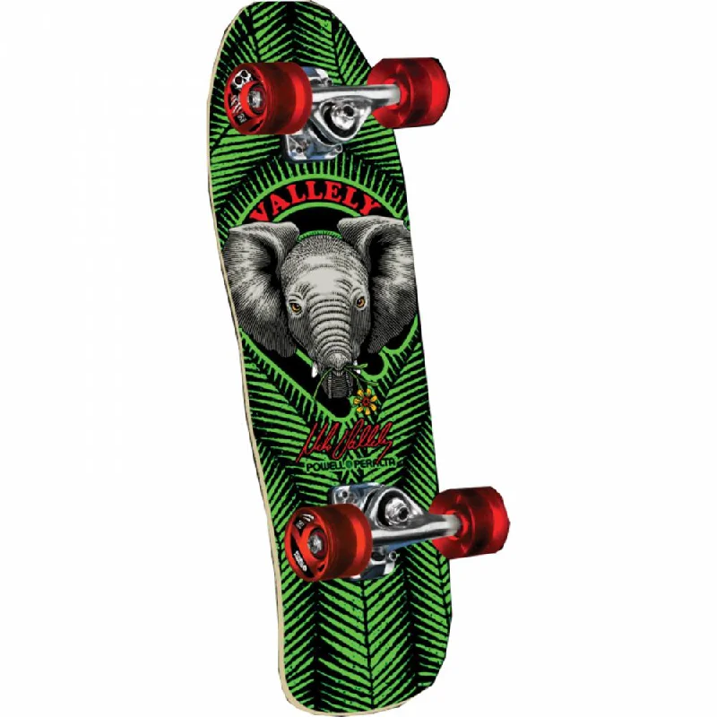 Skateboard Deck with Graphic Designs for Personalization-Powell Peralta Valley Baby Elephant Mini 8.0" Green/Black Skateboard