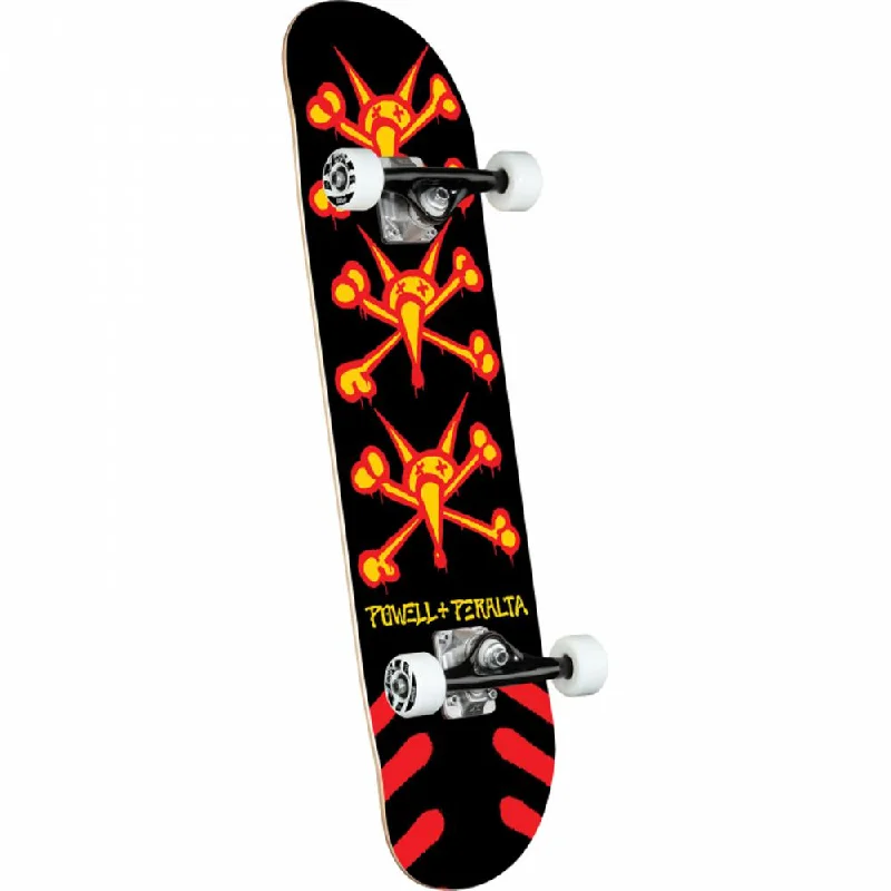 Compact Skateboard for Convenient Travel-Powell Peralta Vato Rats 7.0" Black/Red Skateboard