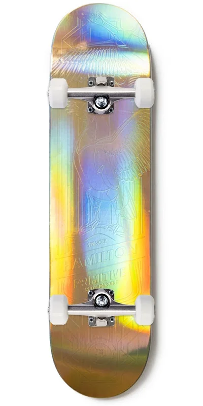 Lightweight Skateboard for Quick Tricks-Primitive Hamilton Holofoil Goose Skateboard Complete - Gold - 8.125"