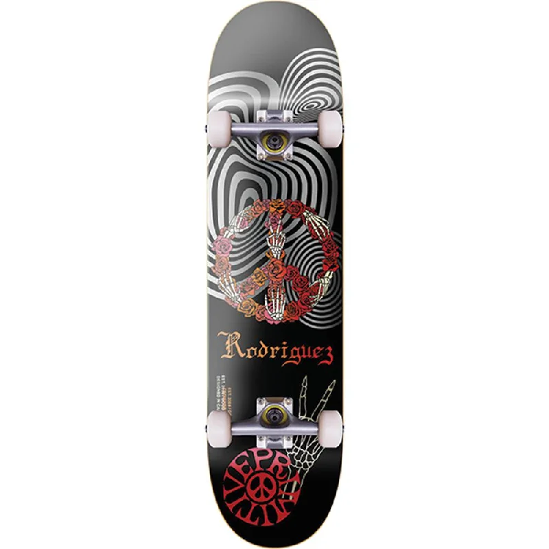 Professional Skateboard with High-Quality Wheels-Primitive Rodriguez Gfl Black 7.75" Complete Skateboard