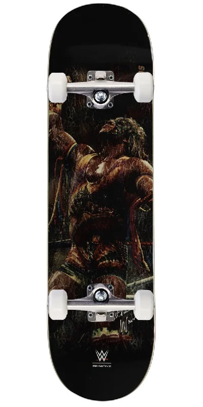 All-Purpose Skateboard for Street, Park, and Cruising-Primitive x WWE Lemos Ultimate Warrior Skateboard Complete - Black - 8.25"